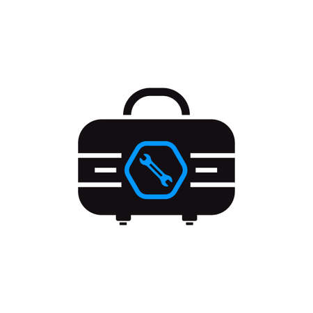 wrench toolbox equipment icon vectorのイラスト素材