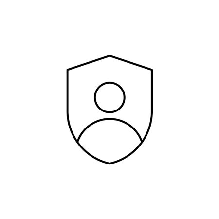 profile security lock icon vectorのイラスト素材