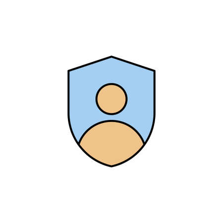 profile security lock icon vectorのイラスト素材