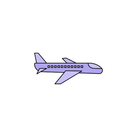 Plane, takeoff, flight icon,Airplane, plane, travel iconのイラスト素材