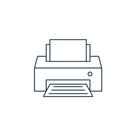 Smart modern printer icon vector
