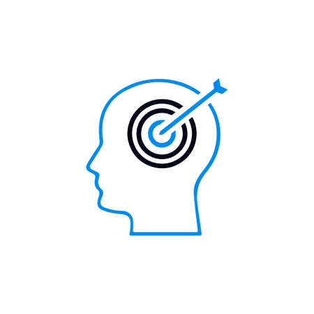 Business target person icon vectorのイラスト素材