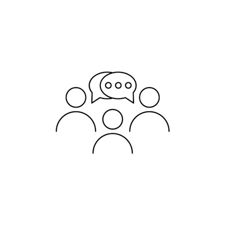 Business job interview meeting icon vectorのイラスト素材