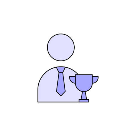 Motivation, achievement, award, growth, success, winner iconのイラスト素材