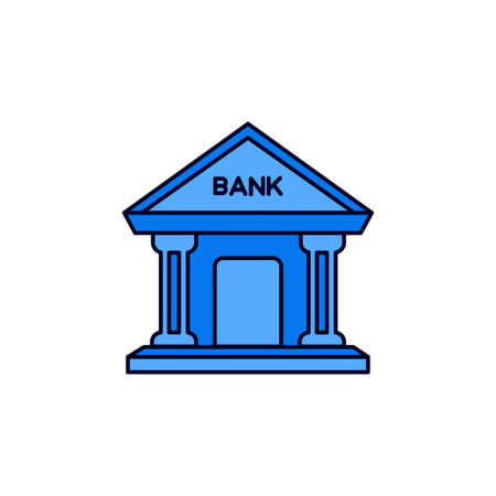 Bank, banking, finance iconのイラスト素材