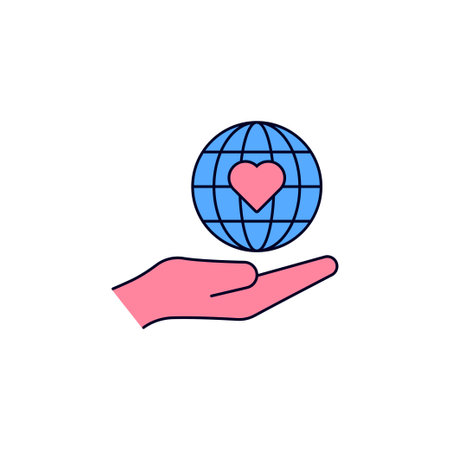 Charity icon vectorのイラスト素材