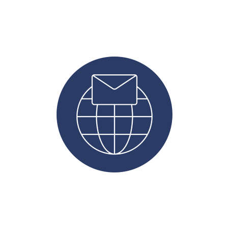 worldwide electronic mail communication iconのイラスト素材