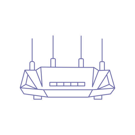 Modern router wifi icon vectorのイラスト素材