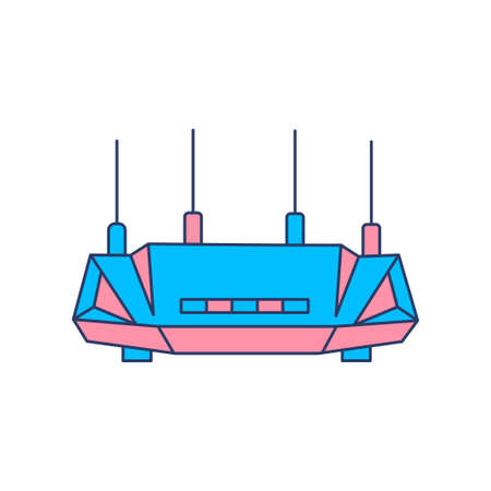Modern router wifi icon vectorのイラスト素材