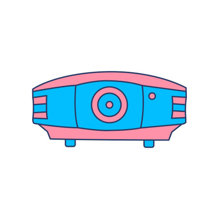 modern live projector icon vectorのイラスト素材