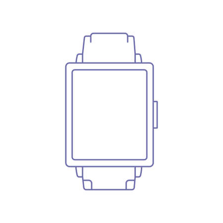 Modern digital smart watch icon vectorのイラスト素材