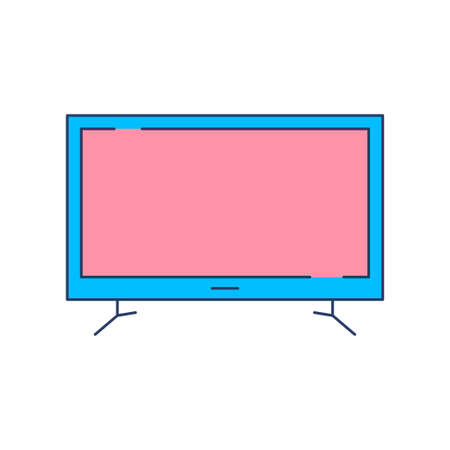 Modern LCD monitor icon vectorのイラスト素材