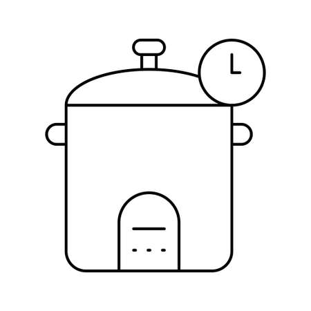 Creative rice cooker icon vectorのイラスト素材