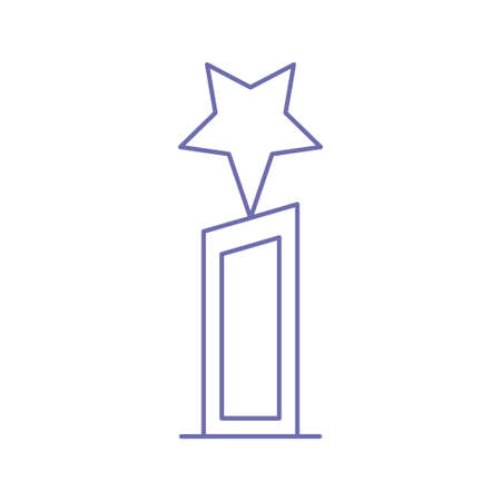 creative topper award trophy iconのイラスト素材
