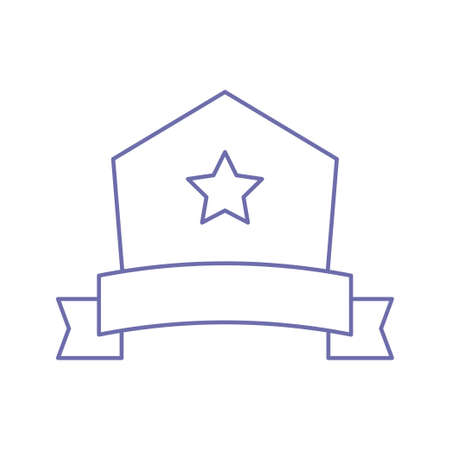 creative badge ribbon icon vectorのイラスト素材