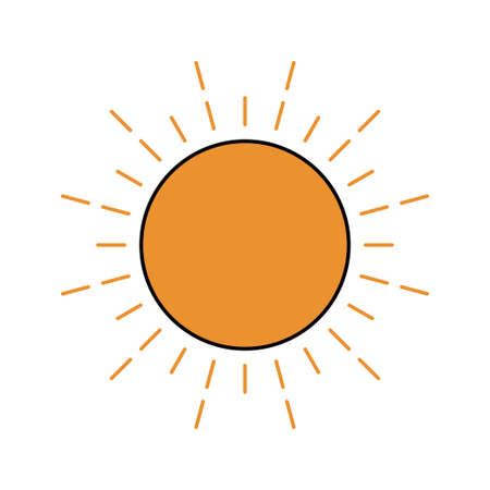 sun light forecast weather iconのイラスト素材