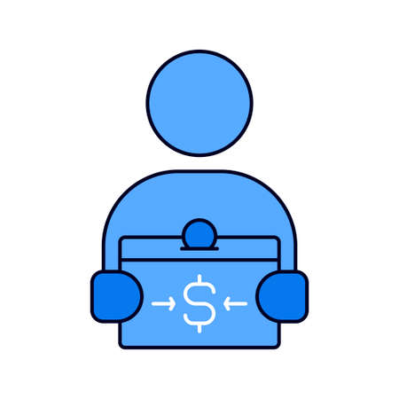 charity fund collecting icon vectorのイラスト素材