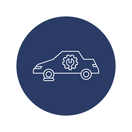 auto car repair iconのイラスト素材