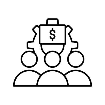 Business growth development team iconのイラスト素材
