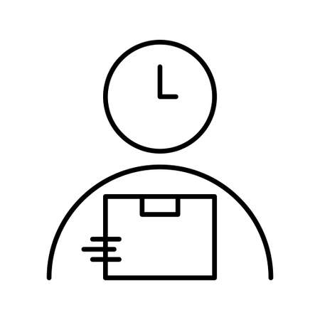 delivery man icon vectorのイラスト素材