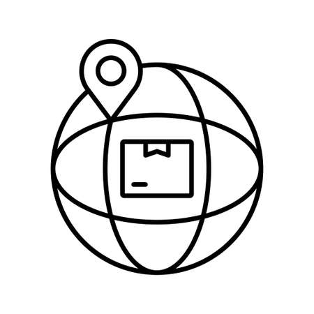 international product delivery iconのイラスト素材