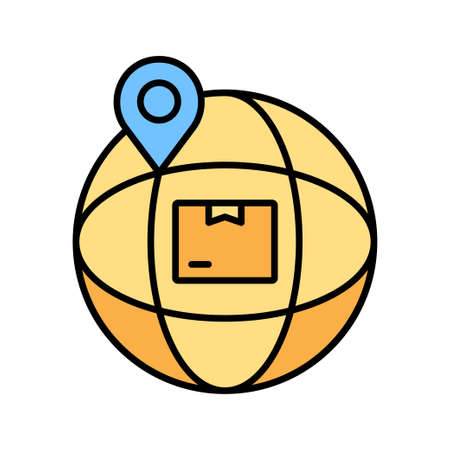 international product delivery iconのイラスト素材