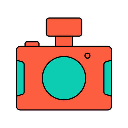 digital photography camera iconのイラスト素材