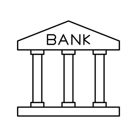 Corporate bank icon vectorのイラスト素材