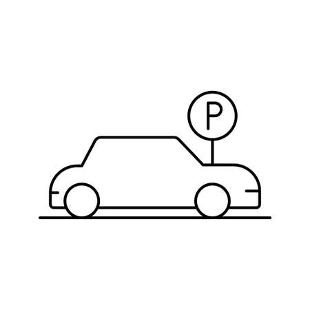 road car parking iconのイラスト素材