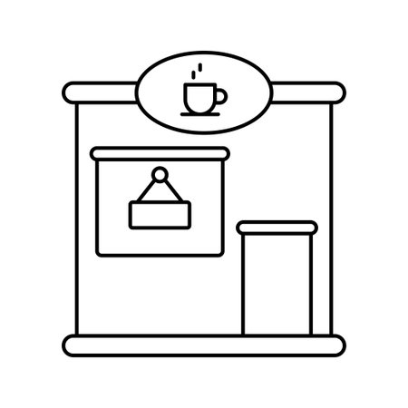 Coffee house icon vectorのイラスト素材