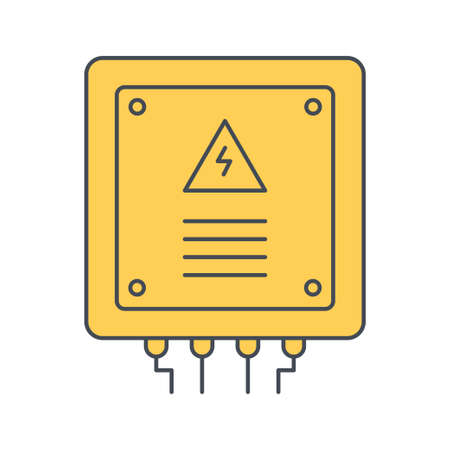 electric power breaker iconのイラスト素材