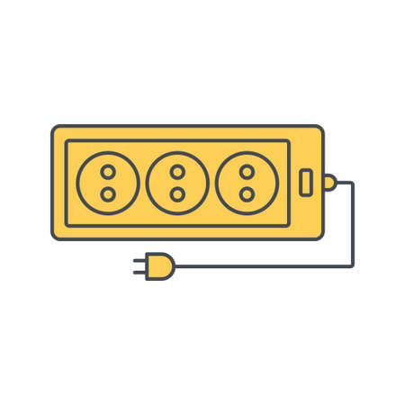 electric multi plug iconのイラスト素材
