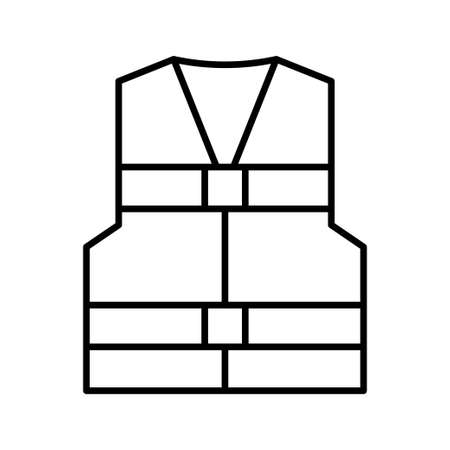 swimming life jacket iconのイラスト素材