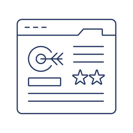 Online website features iconのイラスト素材