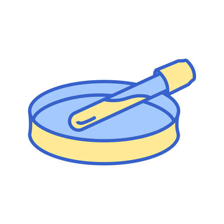 Medical dropper test chemistry laboratory iconのイラスト素材