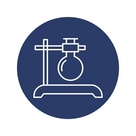 Medical laboratory test tube iconのイラスト素材