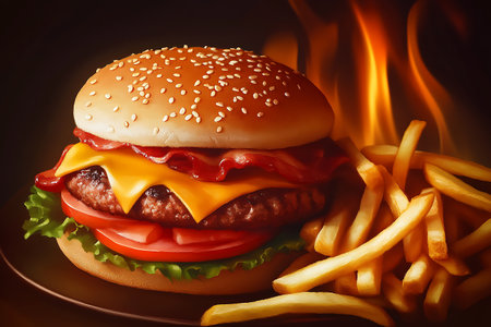 Delicious Bacon Burgerの素材