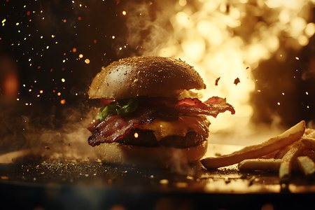 Delicious Bacon Burgerの素材