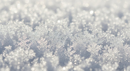 White snowflakes background. Christmas background with snowflakes.の素材