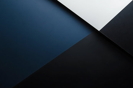 Abstract black and white paper background. Minimalistic design. Creative concept.の素材