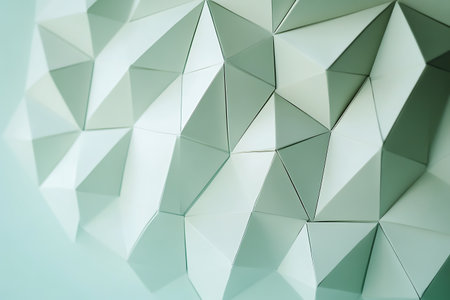 Abstract background of polygonal shapes. 3d render illustration.の素材