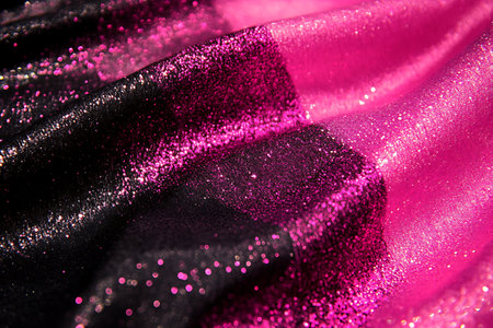 Texture, background, pattern, postcard, silk fabric, black and red, it has a brilliant shine.の素材