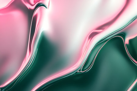 abstract metallic background with some smooth lines in it (3d render)の素材