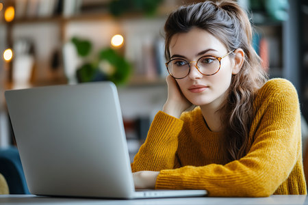 "Smiling Middle-Aged Woman in Headset Working Remotely | Friendly Customer Support Representative"の素材