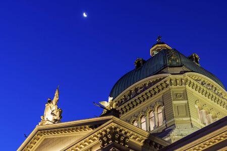Swiss Parliament building in Bernの写真素材