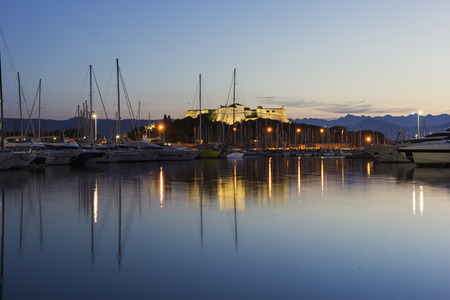 Fort Carre in Antibes in France in the morningの写真素材