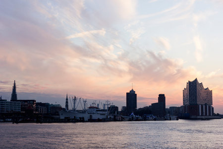 View on Hamburg in Germany