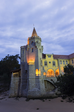 Palace Condes de Castro Guimaraes in Cascais in Portugalのeditorial素材