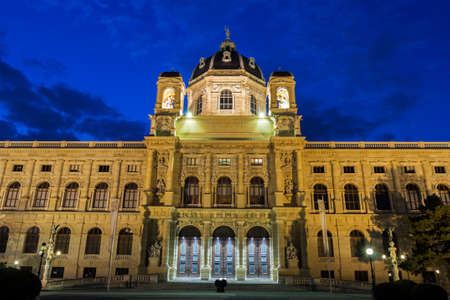 Maria-Theresien-Platz with Natural History Museum in Vienna in Austriaのeditorial素材