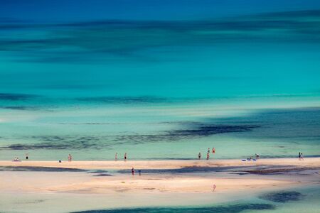 Tropical beach. Balos lagoon, Crete, Greece.の写真素材